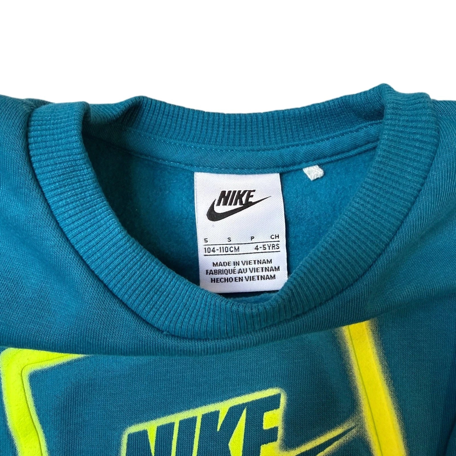 Kids Nike Sweatshirt in Teal Blue Size S 14/16