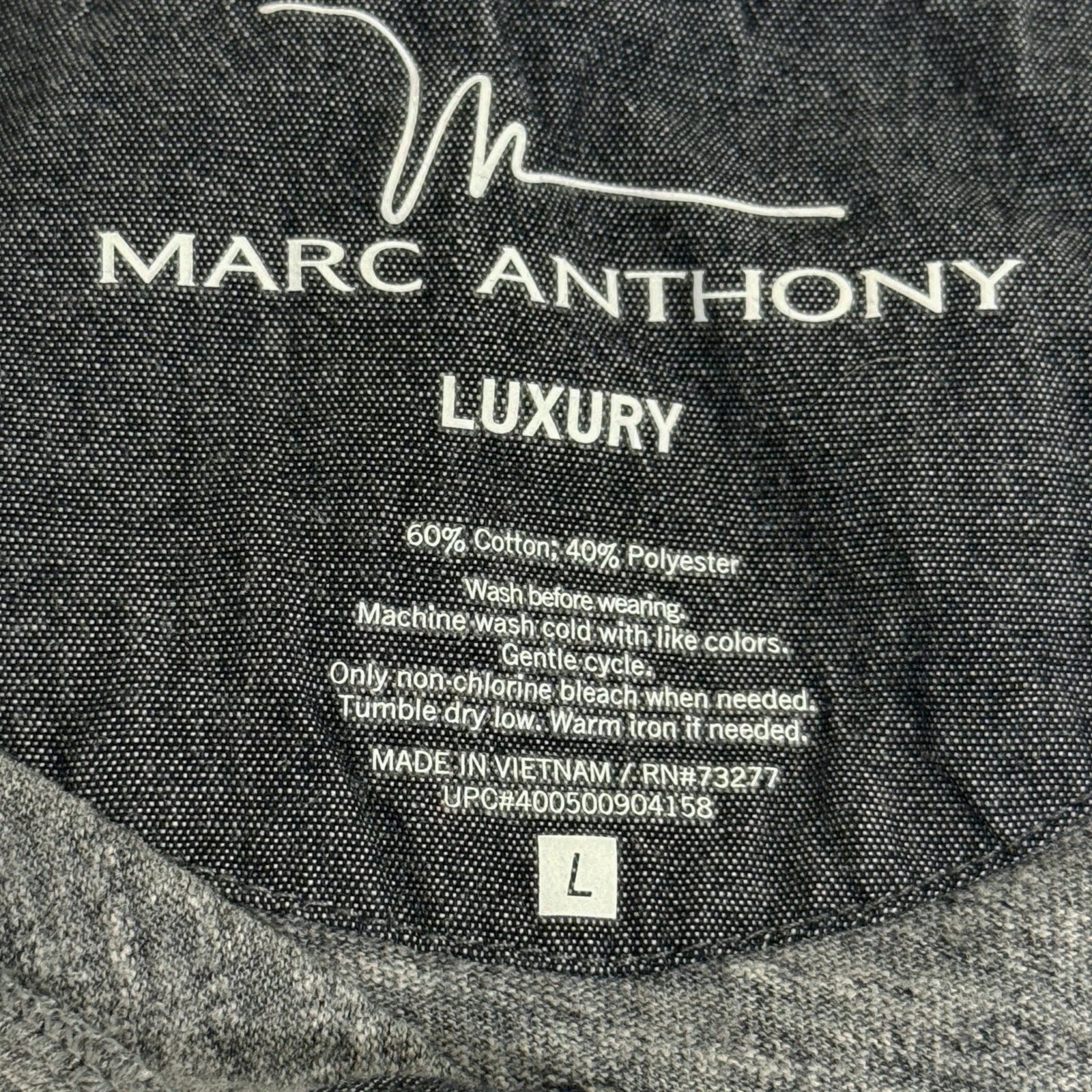 Marc Anthony Grey top for men in size L