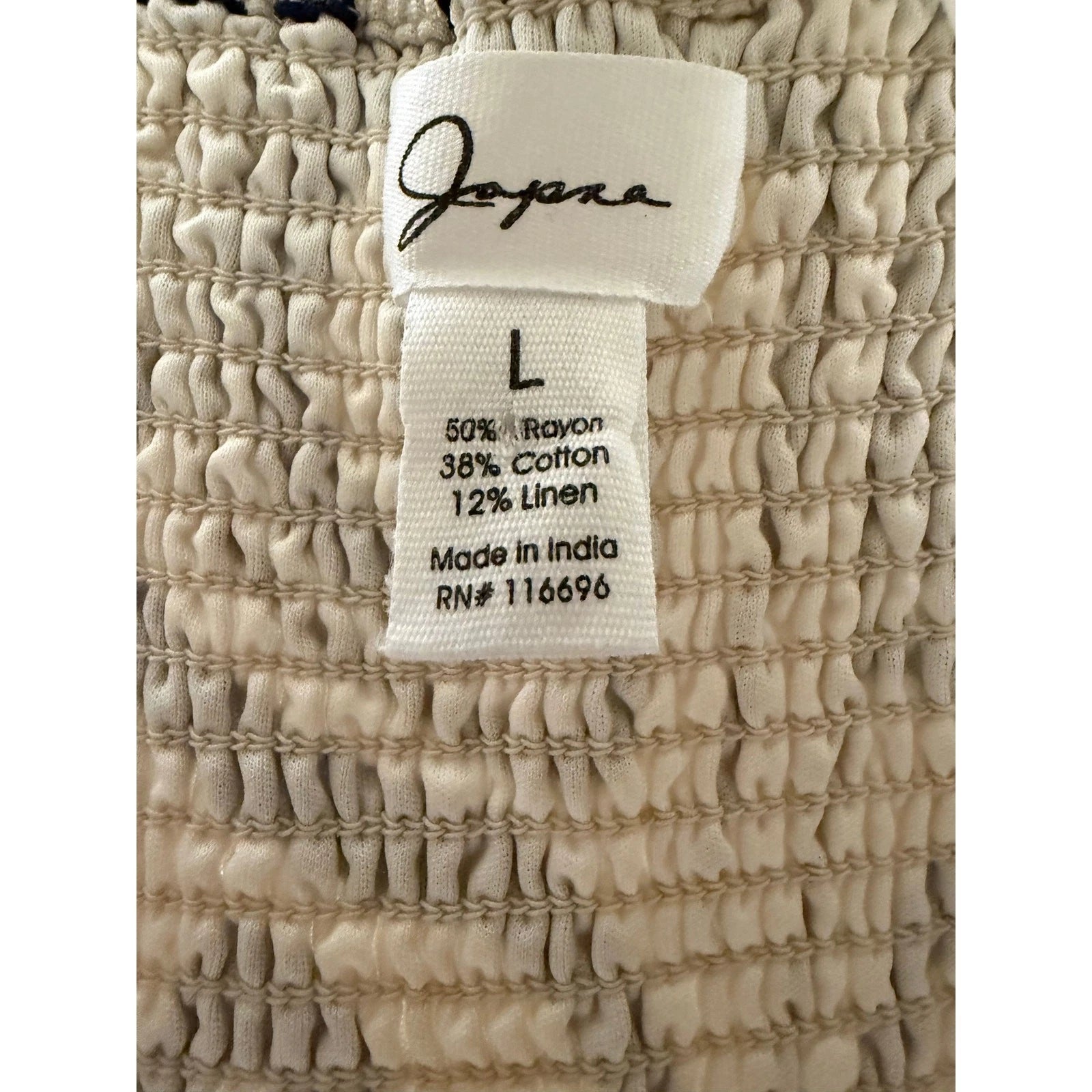 Jopaa woman's top in black and white pattern