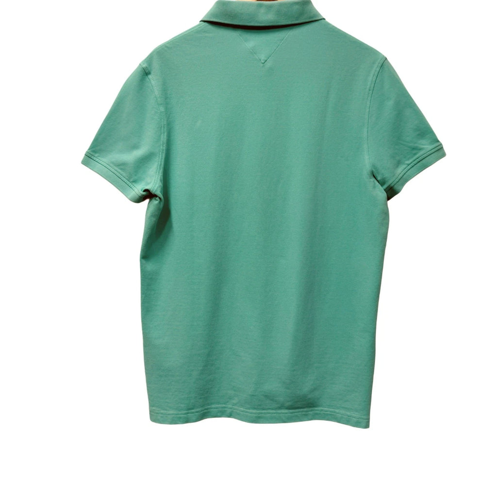 Tommy Hilfiger light blue men's polo in size L