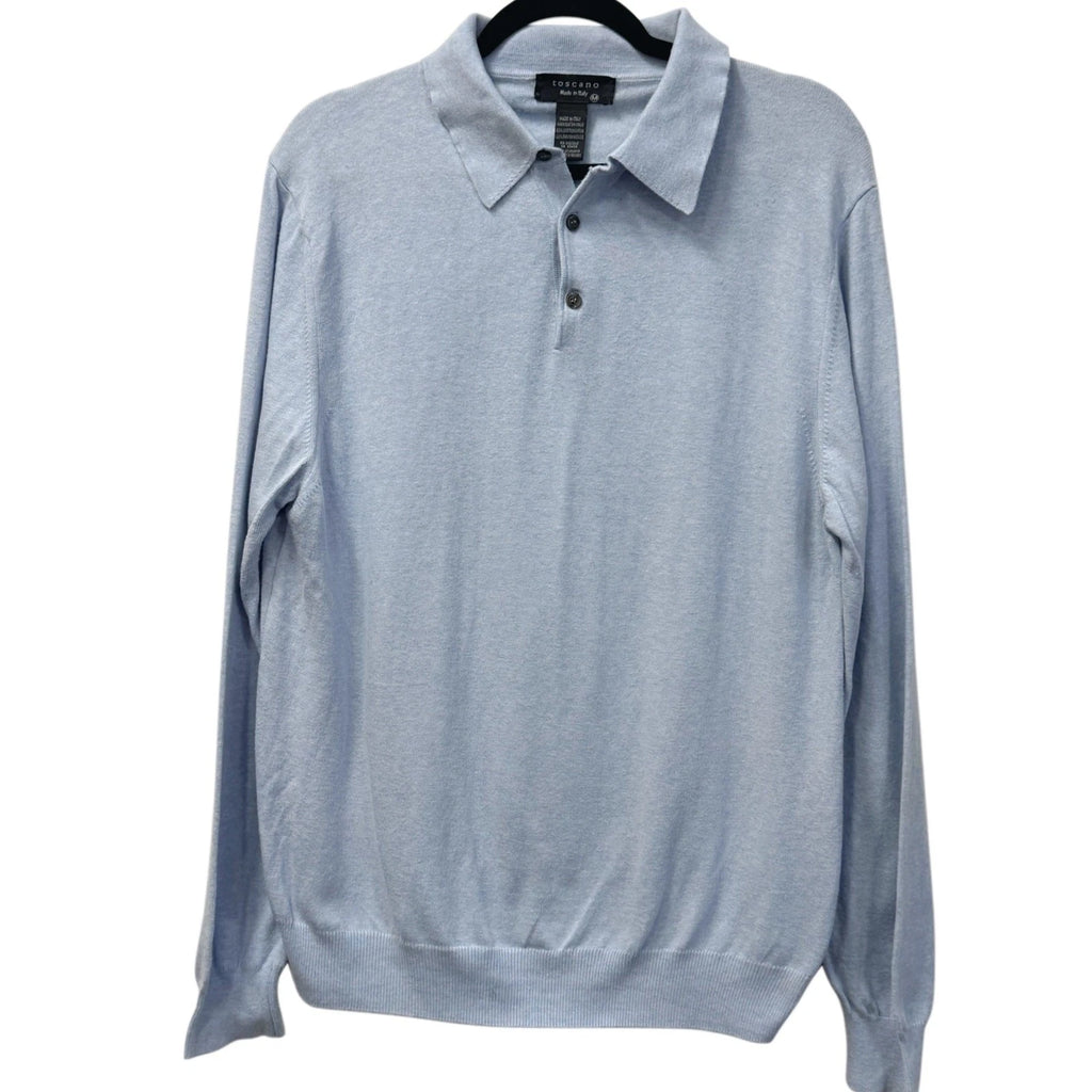 TOSCANO LIGHT GREY MEN'S SWEATER SHIRT SIZE M