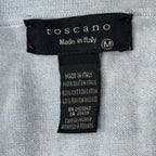 TOSCANO LIGHT GREY MEN'S SWEATER SHIRT SIZE M