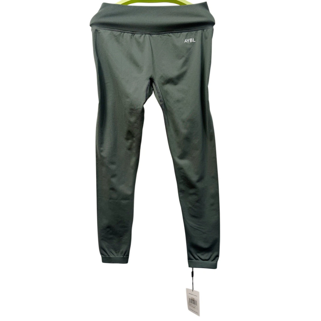 AYBL High-Waist Athletic Leggings Olive Green NWT Size M