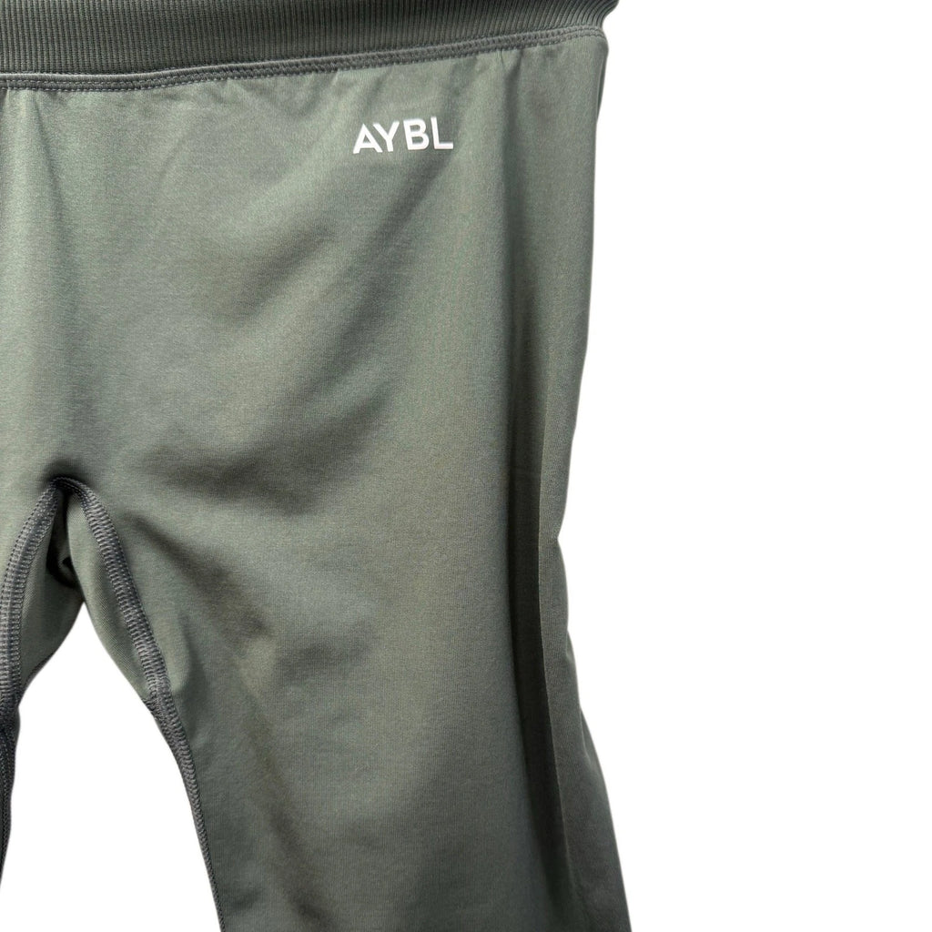 AYBL High-Waist Athletic Leggings Olive Green NWT Size M