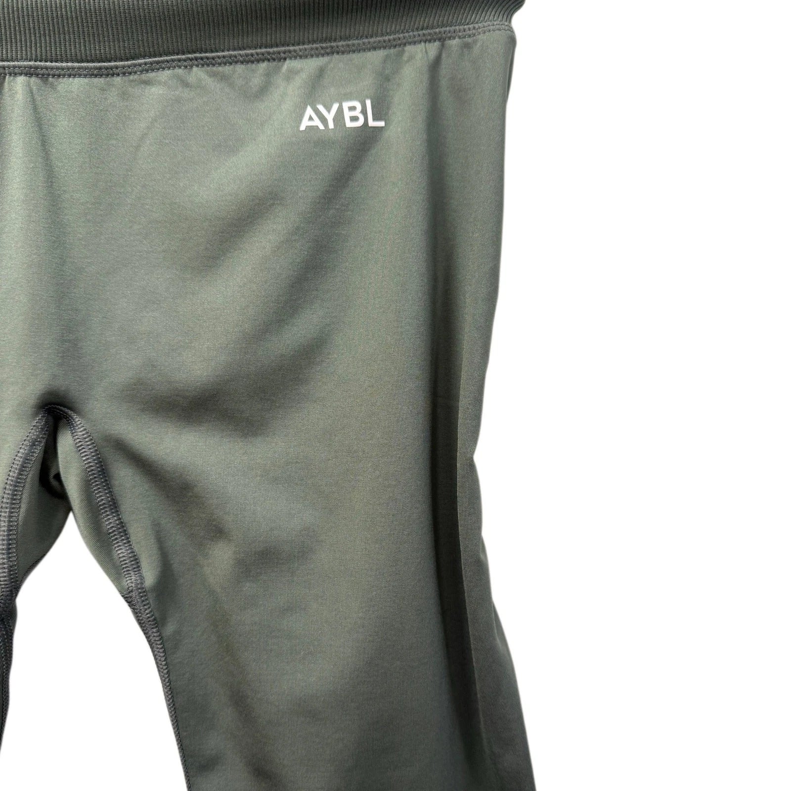 AYBL High-Waist Athletic Leggings Olive Green NWT Size M