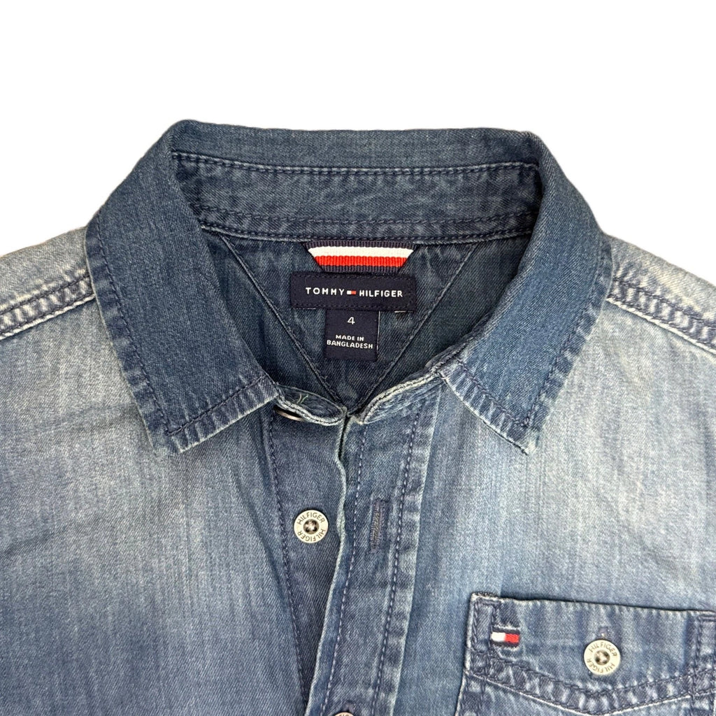 Tommy Hilfiger Boys' Denim Jeans Shirt Size 4