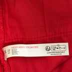 Free Est. red cotton vest shirt button down for woman is size s/p