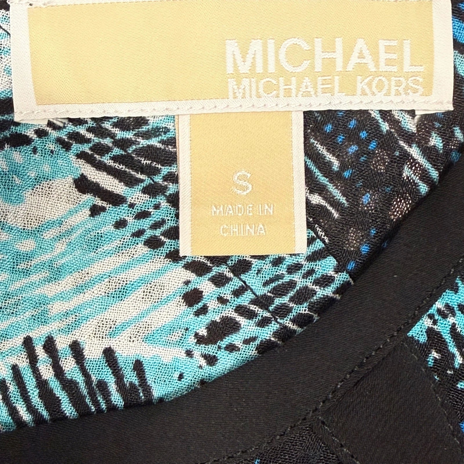 Michael Kors blue navy short sleeve top size small