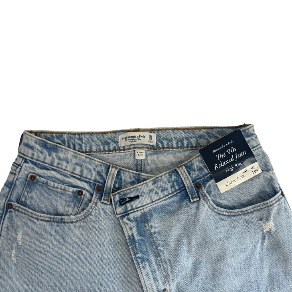 Abercrombie & Fitch light blue woman's jeans high rise in size 30/10 regular NEW