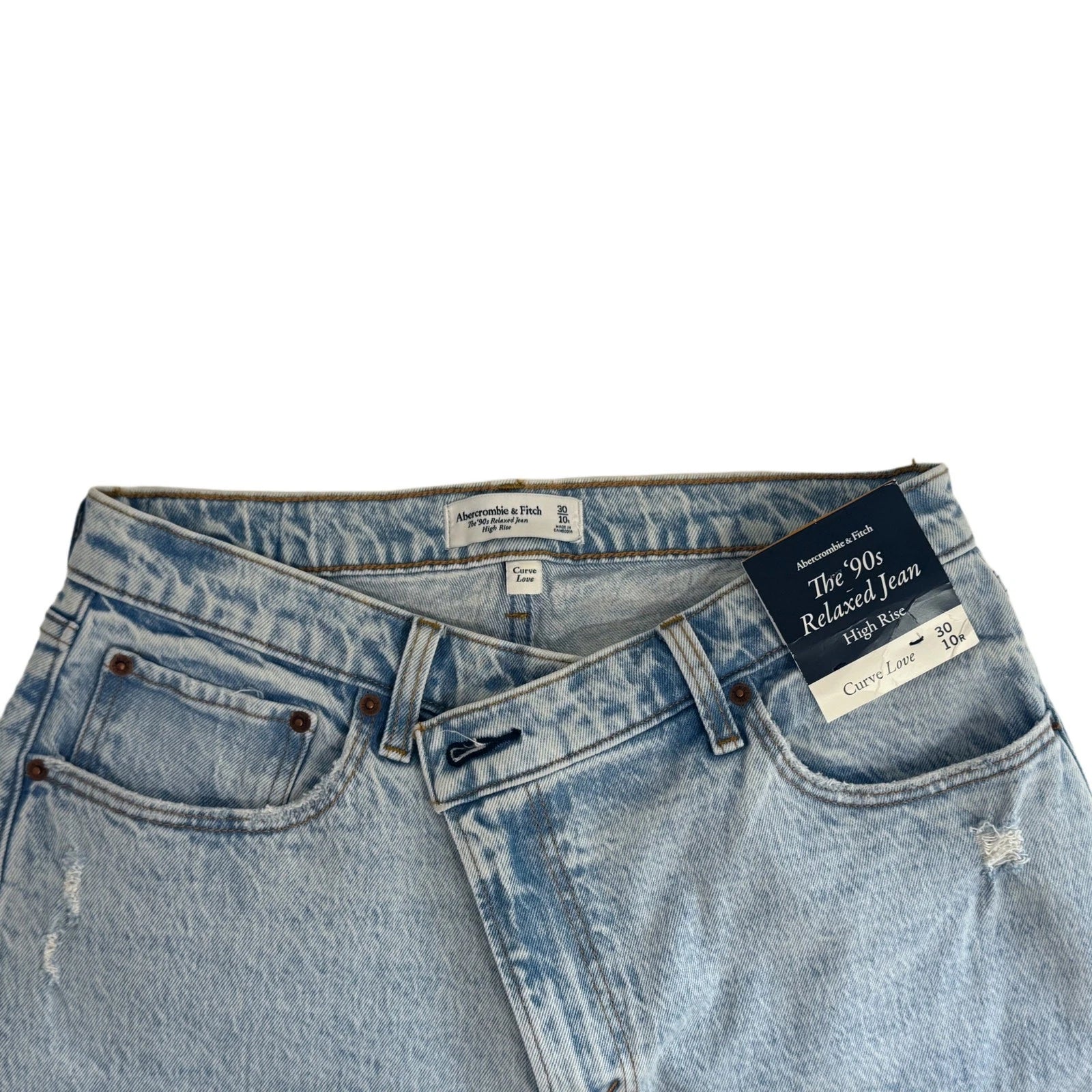 Abercrombie & Fitch light blue woman's jeans high rise in size 30/10 regular NEW