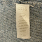 Bailey 44 Denim Top Puff Sleeve Chambray Button Front Women M