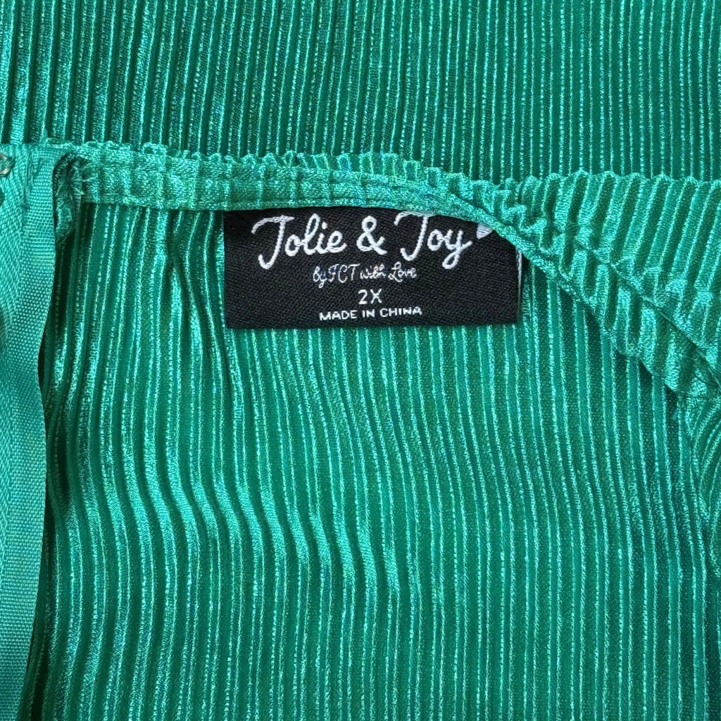 JOLIE & JOY TURQUOISE MXI DRESS SIZE 2XL