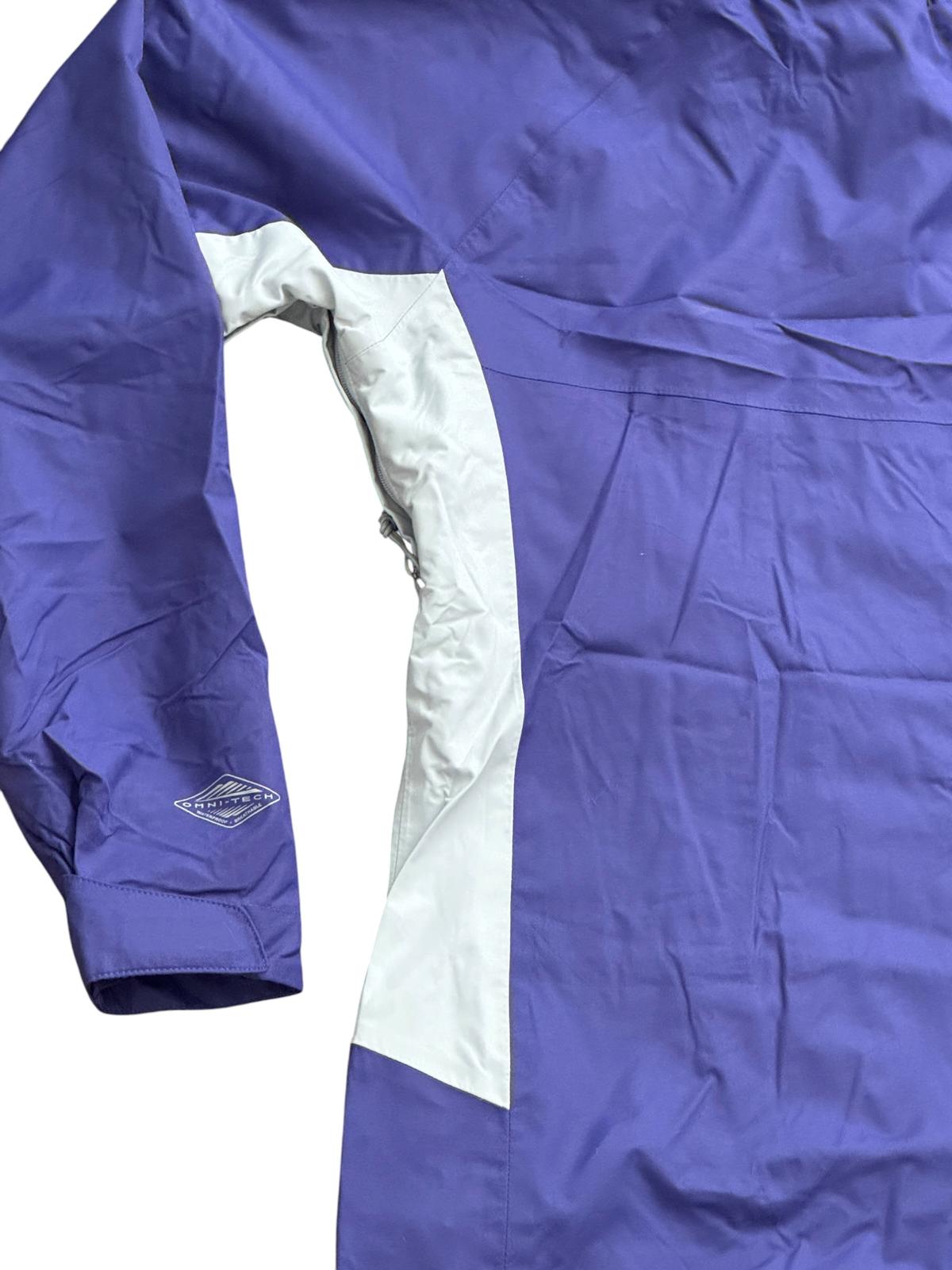 Columbia Omni-Heat Interchange Hooded Rain Jacket Purple