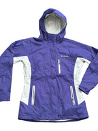 Columbia Omni-Heat Interchange Hooded Rain Jacket Purple